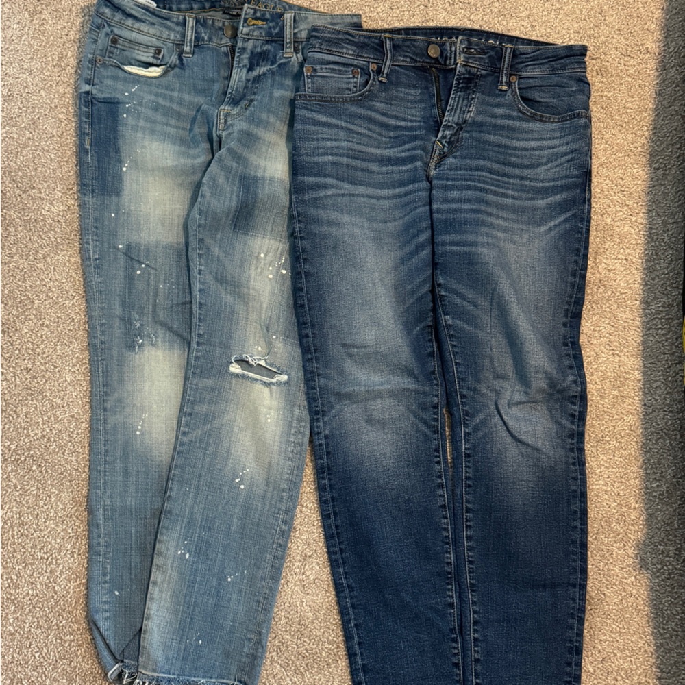 Two pairs American Eagle Slim Jeans